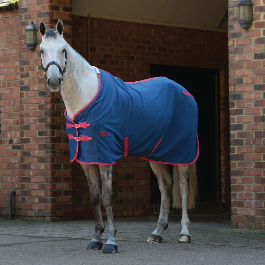 Weatherbeeta Standard Neck Fleece Cooler Standard Neck, Blueberry/Pink